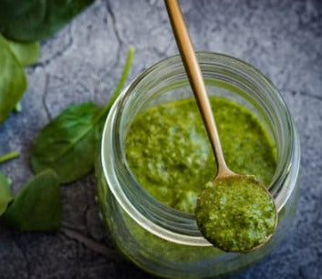 Le pesto vert de poireaux